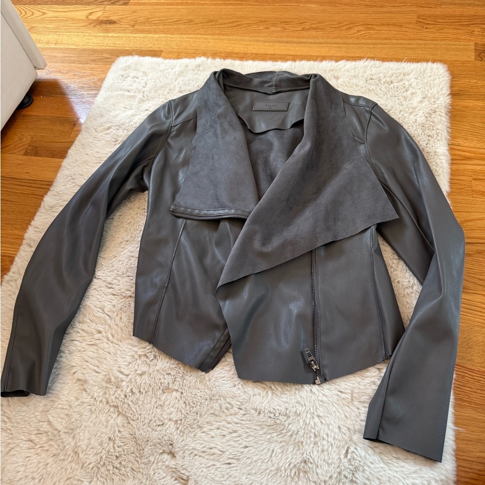Blank NYC Charcoal Leather Jacket